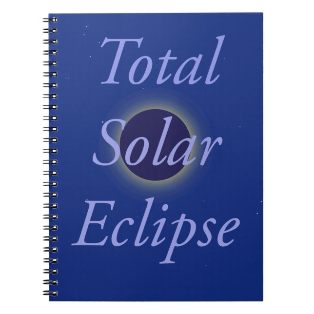 Caderno Espiral Eclipse Solar Total 2017 (Frente)