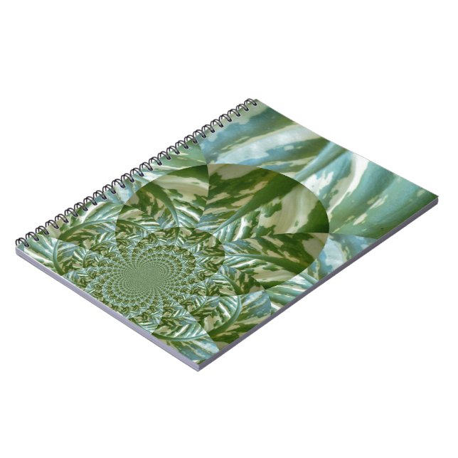 Caderno Espiral Eco Verde Camo Caleidoscópio Impressão (Left Side)