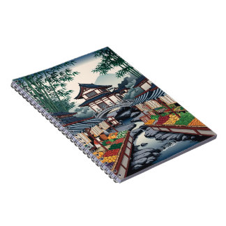 Caderno Espiral Ecos do Japão Antigo: Mudanças nas Ruas do Mercado