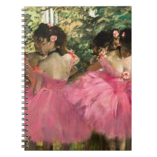 Caderno Espiral Edgar Degas - Dançarinos a rosa