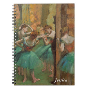 Caderno Espiral Edgar Degas Dancers Pink e Impressionista Verde