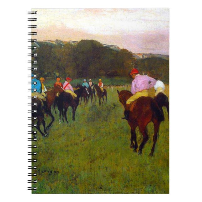 Caderno Espiral Edgar Degas Race Horses em Longchamp (Frente)