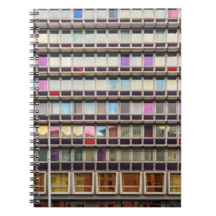 Caderno Espiral Edifício Colorido