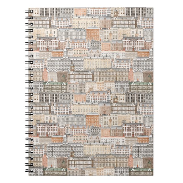 Caderno Espiral Edifícios Europeus Antigos (Frente)