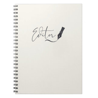 Caderno Espiral Editor Script Notebook – Caneta de Escrita Minimal