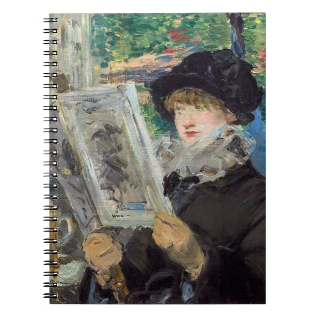 Caderno Espiral Edouard Manet - Mulher Lendo (Frente)