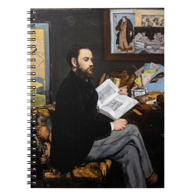 Caderno Espiral Edouard Manet - Retrato de Emile Zola (Frente)