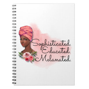 Caderno Espiral Educação sofisticada: Mágica Menina Negra