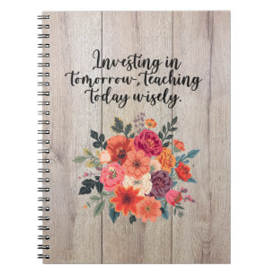 Caderno Espiral Educador Investindo no Amanhã Ensinando Hoje
