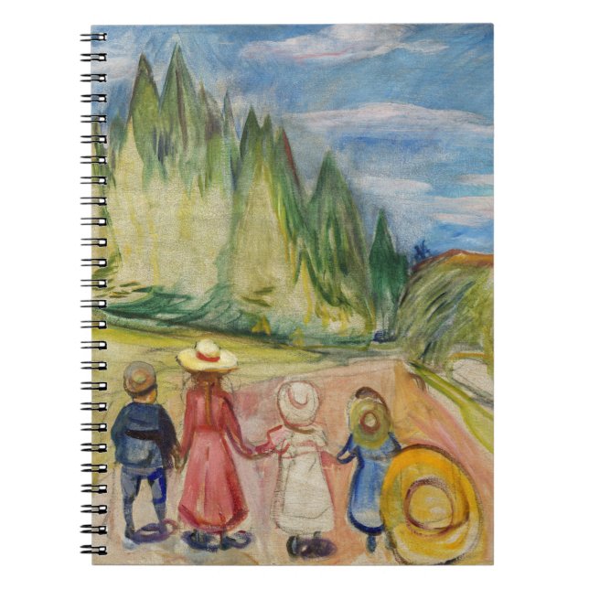 Caderno Espiral Edvard Munch - A Floresta de Contos de Fadas (Frente)