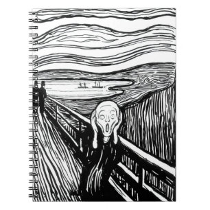 Caderno Espiral Edvard Munch - A litografia do Gritar