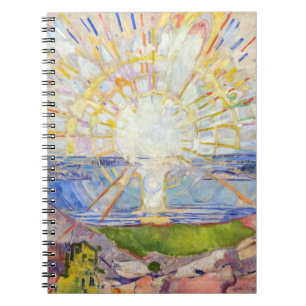 Caderno Espiral Edvard Munch - A Placa Magnética Sun 1911