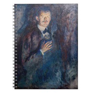 Caderno Espiral Edvard Munch - Autorretrato com Cigarro