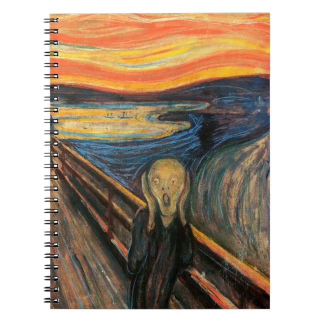 Caderno Espiral Edvard Munch é o Gritar (Frente)
