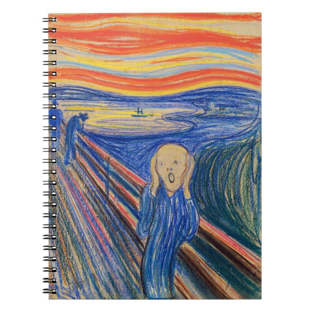 Caderno Espiral Edvard Munch - O Gritar 1895 (Frente)