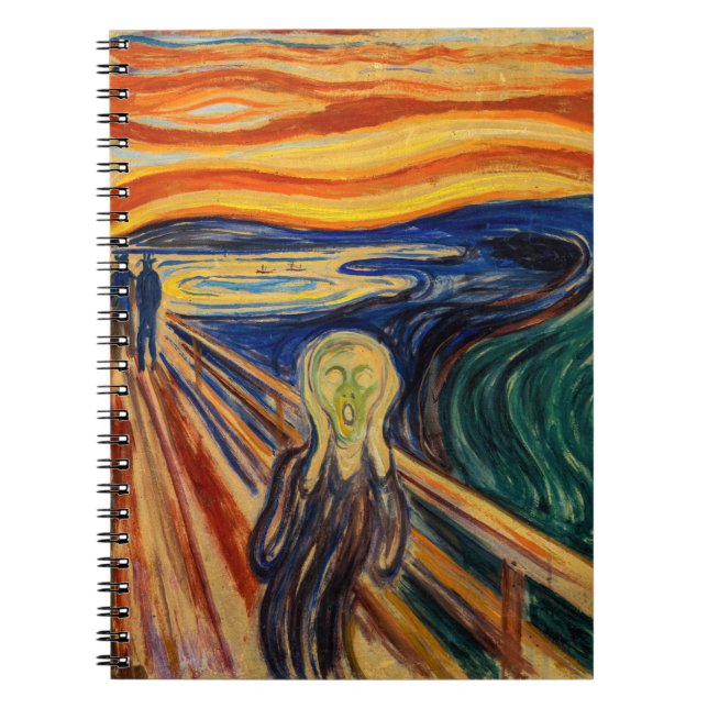 Caderno Espiral Edvard Munch - O Gritar 1910 (Frente)