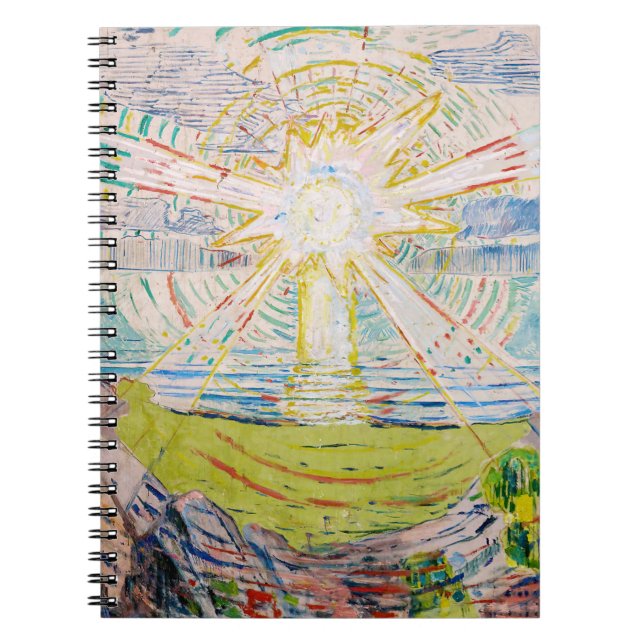 Caderno Espiral Edvard Munch - O Sol 1910 (Frente)
