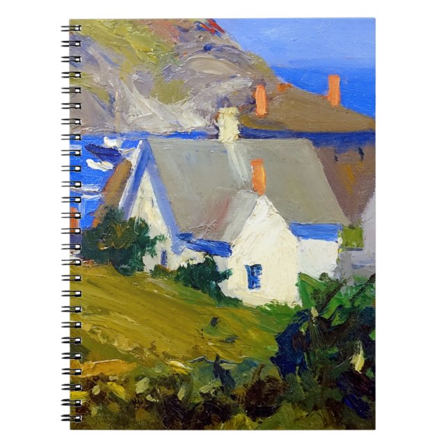 Caderno Espiral Edward Hopper Monhegan Houses (Frente)
