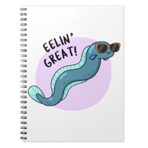 Caderno Espiral Eelin Excelente Engraçado Slippery Eel Pun