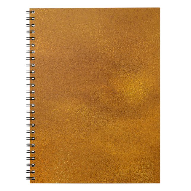 Caderno Espiral Efeito Dourado (Frente)