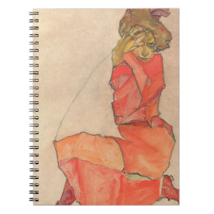 Caderno Espiral Egon Schiele - Naufrágio de Vestido Vermelho Lara