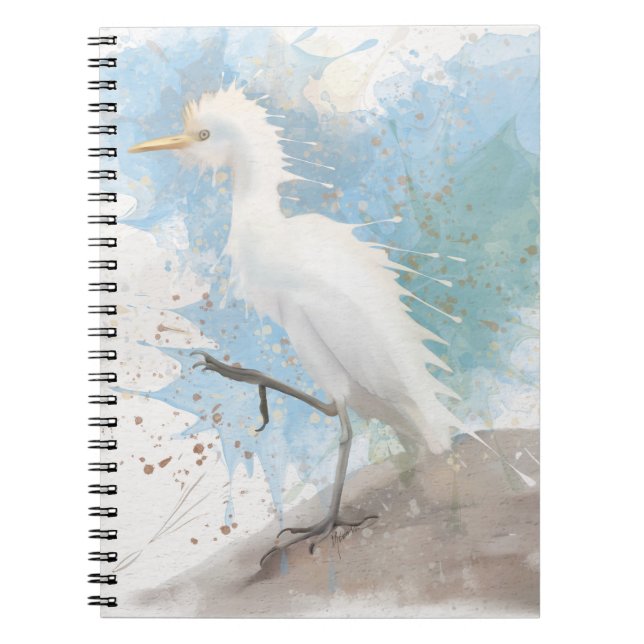 Caderno Espiral Egret aquarela (Frente)