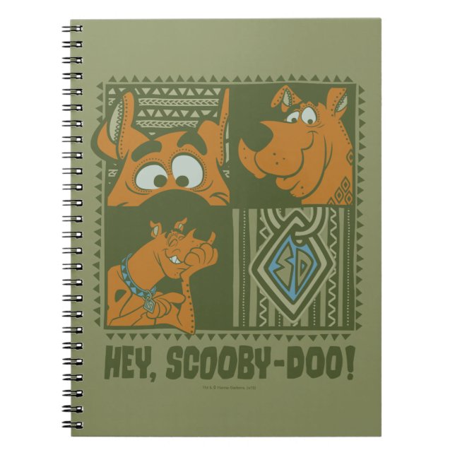Caderno Espiral Ei Scooby-Doo Tribal Square Graphic (Frente)