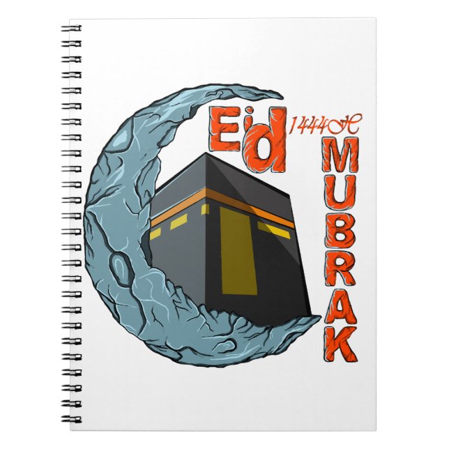 Caderno Espiral Eid mubarak (Frente)