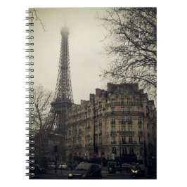 Caderno Espiral Eiffel Tower Paris City Building Architecture