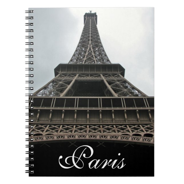 Caderno Espiral Eiffel Tower Paris, França (Frente)