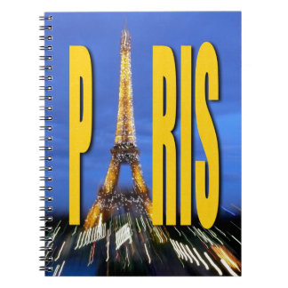 Caderno Espiral Eiffel Tower Paris França