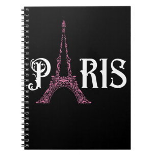 Caderno Espiral Eiffel Tower Women Love Paris França