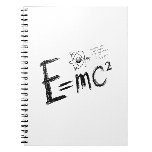 Caderno Espiral  Einstein's Theory of Relativity. Formula (Frente)