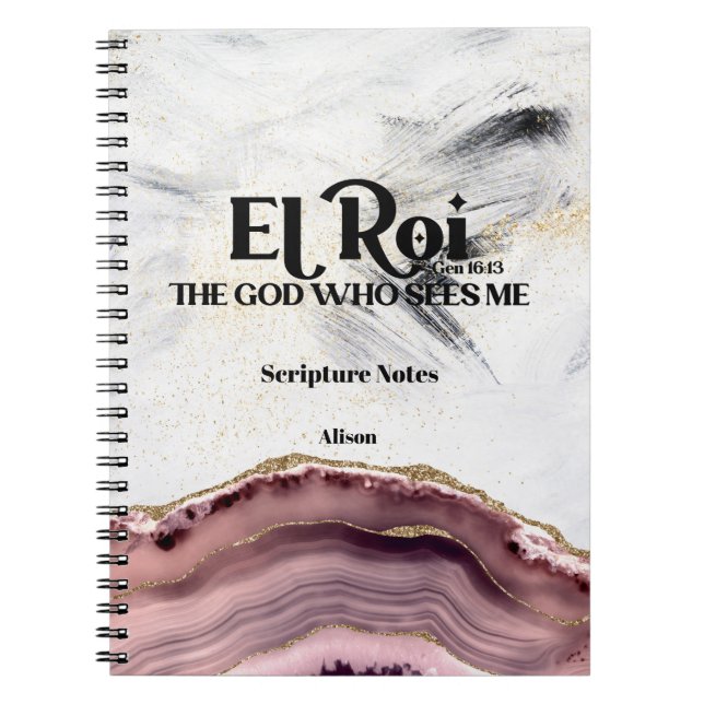 Caderno Espiral El Roi O Deus Que Me Vê Escritura Monográfica (Frente)