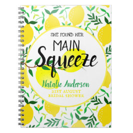 Caderno Espiral Ela Encontrou Seu Chá de panela Principal De Limõe