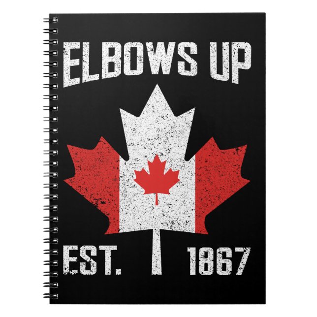 Caderno Espiral Elbows Up Canada True North Strud Canadense (Frente)