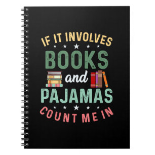 CADERNO ESPIRAL ELE ENVOLVE LIVROS E PAJAMAS CONTAM COMIGO EM LEIT