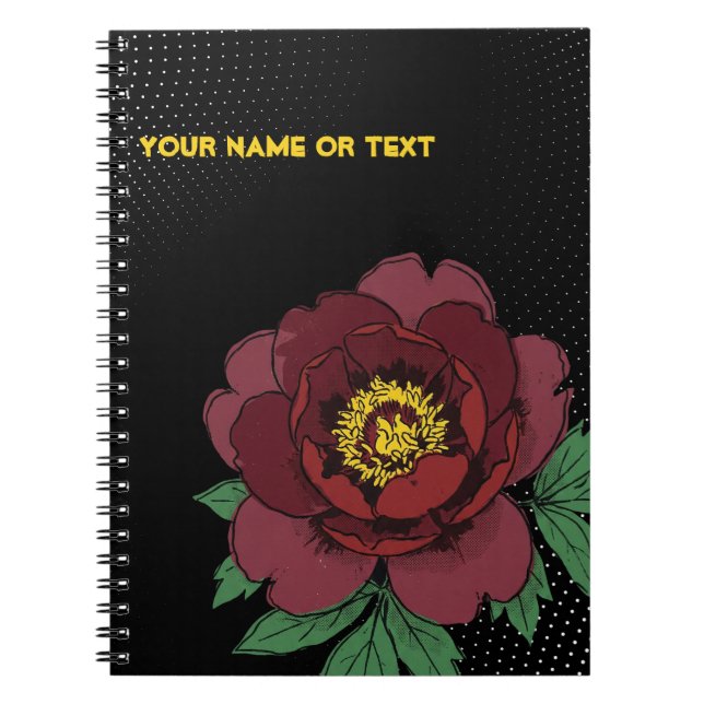 Caderno Espiral Electric Tree Peony: The Pop-Art Delavay (Frente)