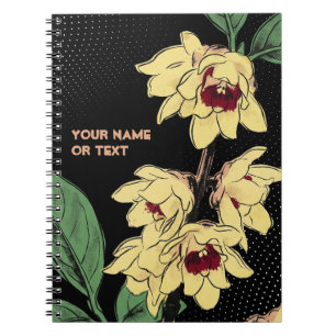 Caderno Espiral Electric Wintersweet: O Chimonanthus Pop-Art