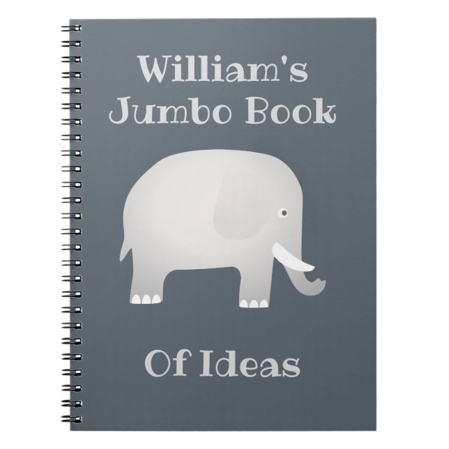 Caderno Espiral Elefante (Frente)