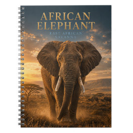 Caderno Espiral Elefante Africano Savana ANIMAIS