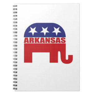 Caderno Espiral Elefante do republicano de Arkansas