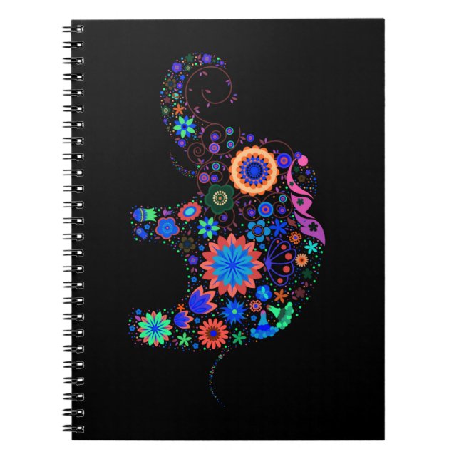 Caderno Espiral Elefante Funky (Frente)