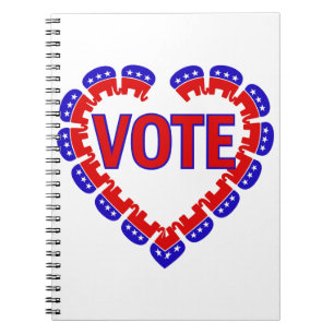 Caderno Espiral elefante republicano do voto
