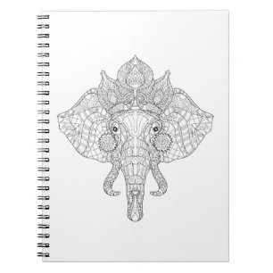 Caderno Espiral Elefante Zendoodle principal