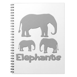 Caderno Espiral Elefantes