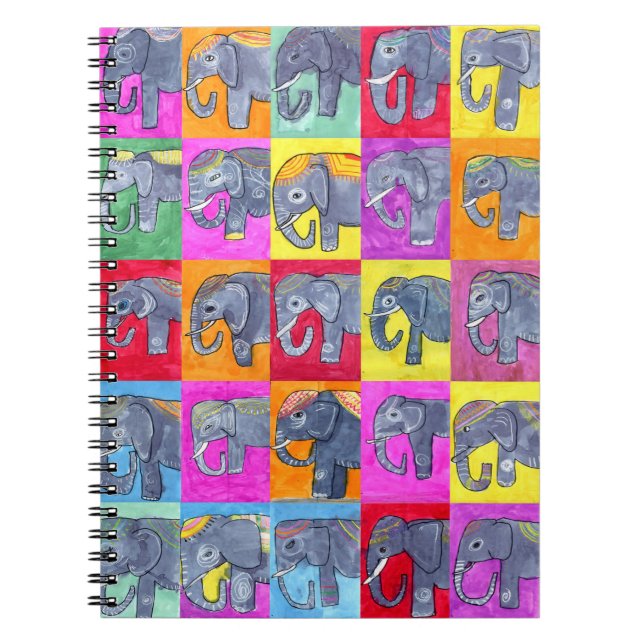 Caderno Espiral Elefantes para Haiti (Frente)