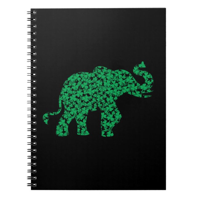 Caderno Espiral Elefantes Shamrock (Frente)