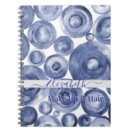 Caderno Espiral Elegant Blue Gradient Client 