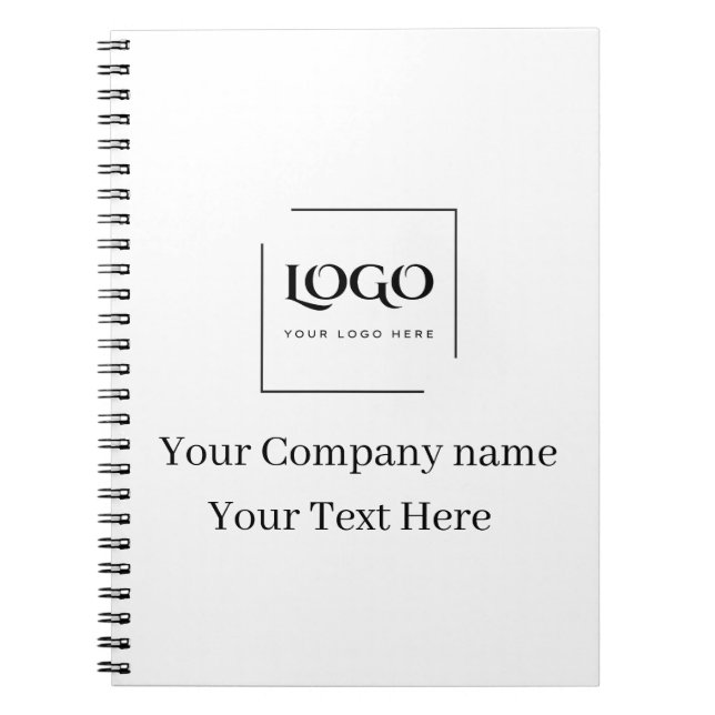 Caderno Espiral Elegant custom your logo template (Frente)